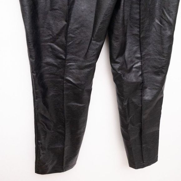 Princess Polly Encore Pants Vegan Leather Black Size 4 - Picture 10 of 10
